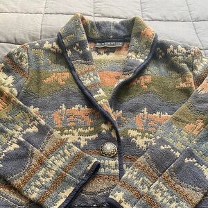 Vintage weaved cotton jacket